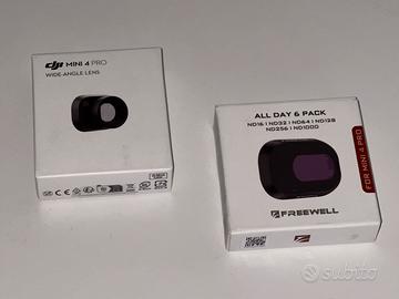 OBIETTIVO GRANDANGOLARE+KIT FILTRI DJI MINI 4 PRO