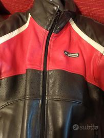 tuta giubbotto pelle moto