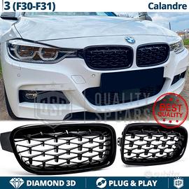 GRIGLIE per BMW Serie 3 F30 F31 Nera Diamond 3d