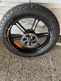 Ruota fat bike compresa di motore 48v1000w cavo 9p