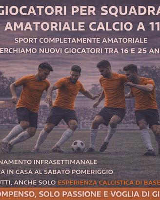 Calciatori per squadra amatoriale Calcio a 11