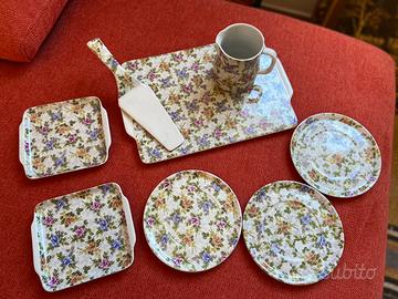 Set ceramica Franco Pozzi decoro Sanremo