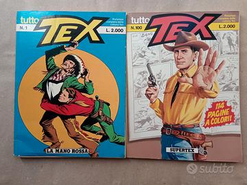 Fumetti TUTTO TEX nn. 1/412 a 73 euro (18 cent.)