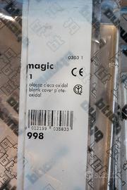 24 Placche Cieche BTicino Magic 998 Allumini