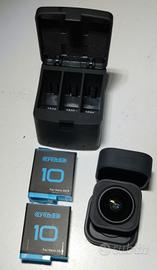 Go Pro 9 doppia batteria + Max Lens Mod