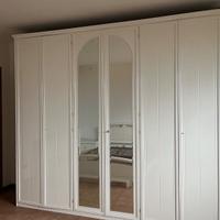 Armadio camera da letto bianco lucido 6 ante