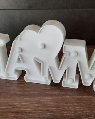 Lampada/scritta luminosa