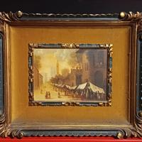 quadro antico con cornice originale
