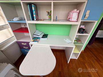Parete attrezzata scrivania