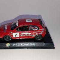 Alfa Romeo 147 GTA Cup 1/43 die cast collezione