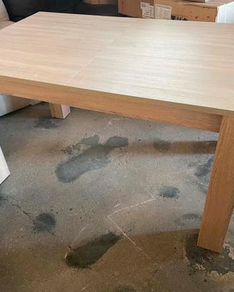 Tavolo nuovo color legno naturale 140/90cm