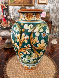 Vaso in ceramica di Caltagirone firmato Cocuzza