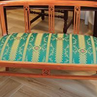 Divanetto in ciliegio primi '900