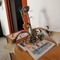 lampadario tre luci particolare mastriartigiani 