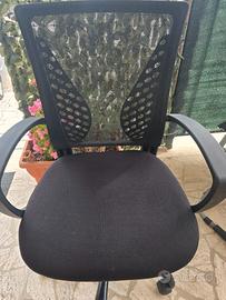 Sedia nera per studio