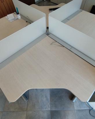 Scrivania ufficio work station 4 postazioni