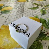 Anello Pandora originale ''pietra verde''