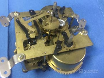 Meccanismo completo orologio pendolo in ottone