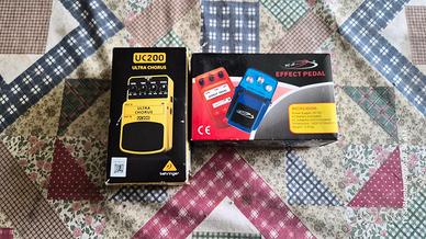 Pedali Effetto Chitarra Ultra Chorus e Overdrive
