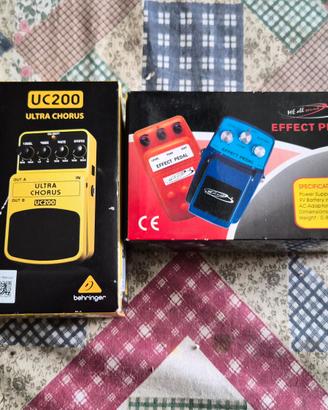 Pedali Effetto Chitarra Ultra Chorus e Overdrive