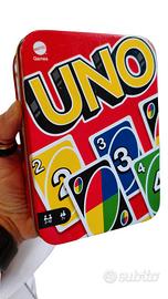 UNO Mattel – Carte complete in scatola latta