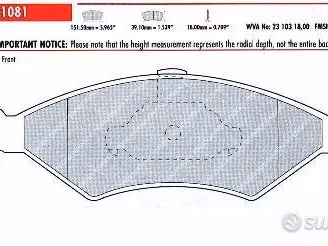 Pastiglie freno sportive FERODO RACING FCP 1081