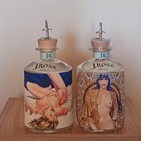 COPPIE DI BOTTIGLIE VUOTE DI GIN JROSE ORIGINALI