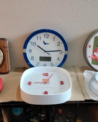 6 Orologi da Muro Parete Pubblicitari Misti