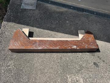 Mensola camino in legno massello