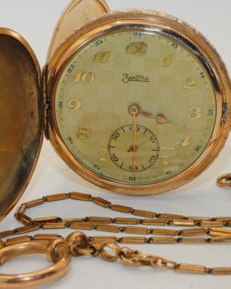 "Zentra" stupendo savonette con catena Gold Double