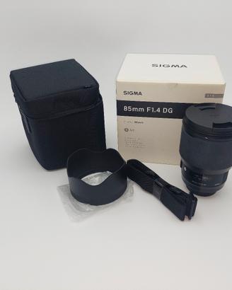 obbiettivo sigma 85 f 1.4 art attacco canon
