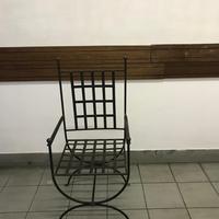 Sedia da terrazzo / giardino in ferro