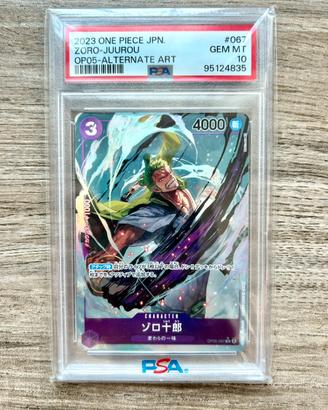 2023 ONE PIECE JPN OP05 - ZORO-JUUROU #67 PSA 10