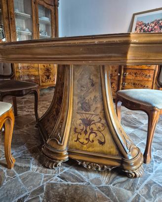 Set sala da pranzo stile barocco completo