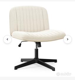 Sedia da ufficio senza braccioli