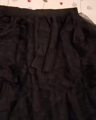 gonna in tulle con body abbinato 