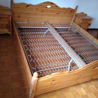 Letto matrimoniale in Abete chiaro