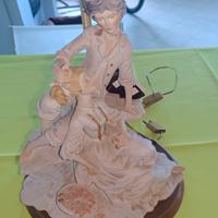 abatjour Capodimonte arte certificata 