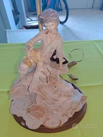 abatjour Capodimonte arte certificata 