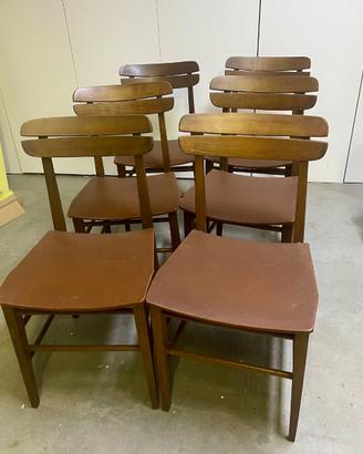 Sedie design italiano vintage space age 6 pz