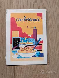 Illustrazione Slurp Carbonara Giulio Castagnaro