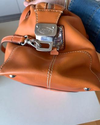 Borsa Tod’s Bauletto in Pelle Arancione
