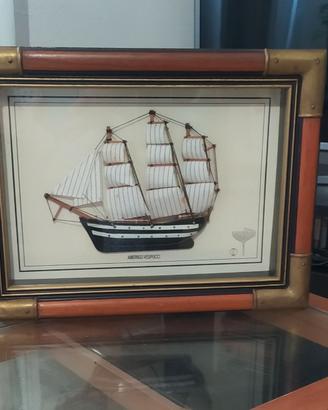 Quadro vintage 3D Amerigo Vespucci