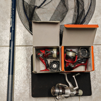 2 MULINELLI SHIMANO + 1 MULINELLO OKUMA + GUADINO