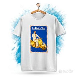 T-Shirt con stampa vintage La dolce vita RETRO
