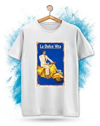 T-Shirt con stampa vintage La dolce vita RETRO