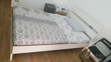 Letto 1 piazza e mezza Ikea con rete e materasso 