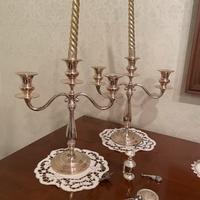 Candelabri argento 800