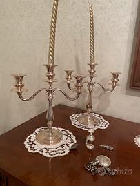 Candelabri argento 800