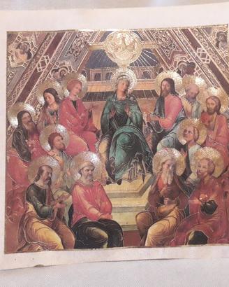 Pergamena immagine sacra 